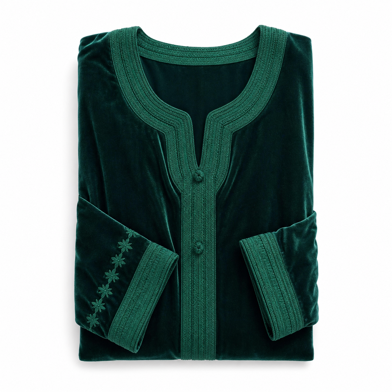 Vert Kaftan - Velours Occasion Wear