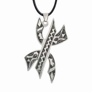 Vintage Engraved Handmade Amazigh Berber Sterling Silver Yaz Pendant: Kabyle Tuareg Free Man Necklace