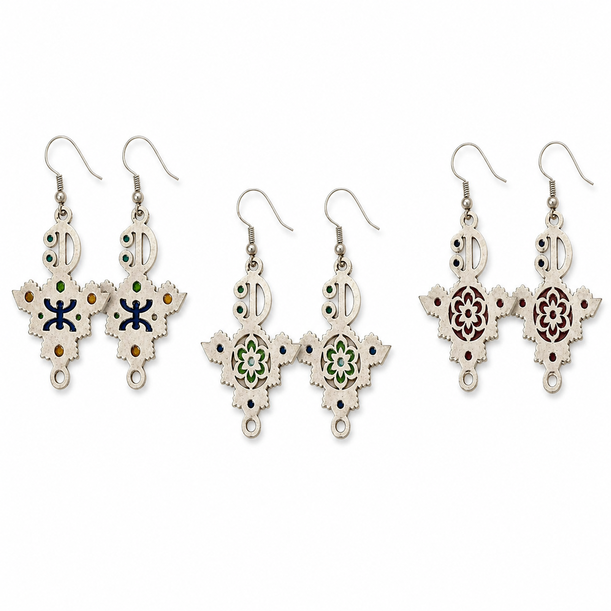 Zirzita Earrings - Amazigh Silver Heritage Jewelry