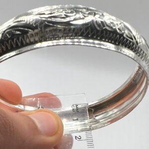 Cuff Silver Bracelet Handmade Berber Tribal Bangle Ethnic African Tuareg Engraved Simple Sterling