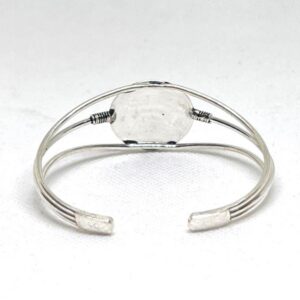 Handmade Sterling Silver Berber Bracelet: Engraved Bangle
