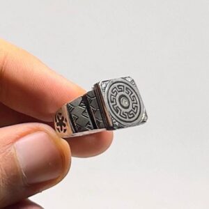 Handmade Sterling Silver Tuareg Ring: Berber Spiral Tribal African Amazigh Boho Jewelry