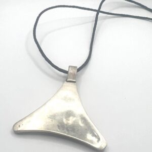 African Berber Amulet Sterling Silver Pendant Necklace: Tuareg Cross Spiral Boho Gypsy Boho