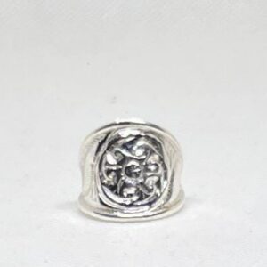 Handmade Sterling Silver Berber Ring: Filigree Engraved Tribal Statement Jewelry