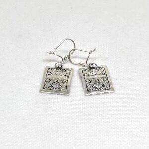 Amazigh Sterling Silver Amazigh Yaz Symbol Bohemian Earrings: Berber Jewelry