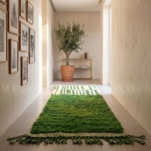 Berber Green Runner Rug