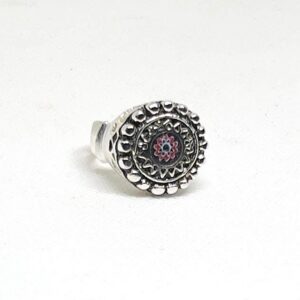 Handmade Berber Silver Plated Ring: Tribal Jewelry