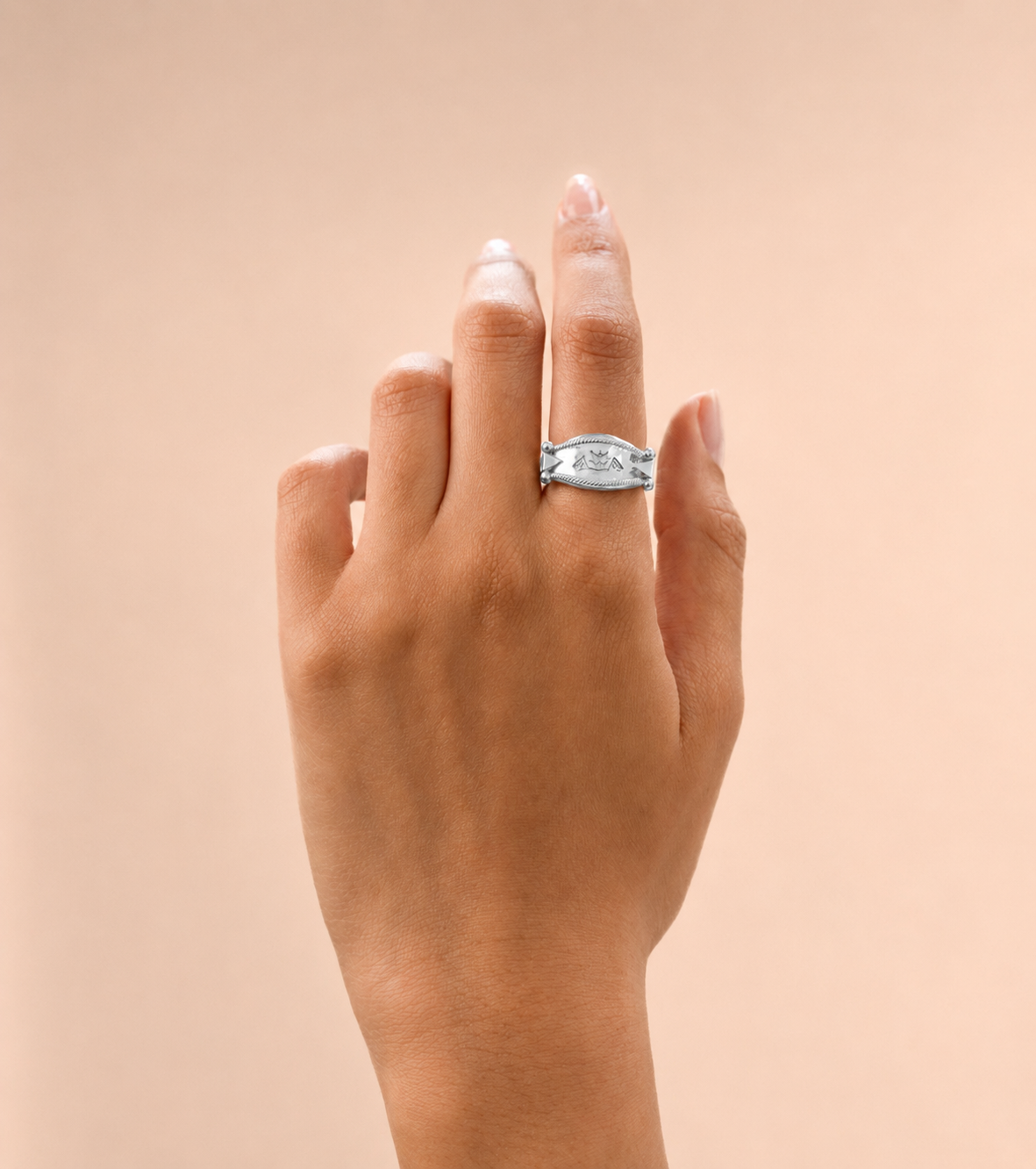 L'Olivier Ring - Amazigh Geometric Jewelry