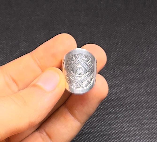 Handmade Tuareg Sterling Silver Ring: Berber Tribal Jewelry