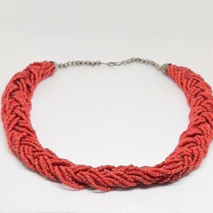 Handmade Berber Red Coral Necklace: Antique Italian Beads