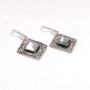Tuareg Berber Sterling Silver Earrings: Dangle Handmade African Tribal Jewelry