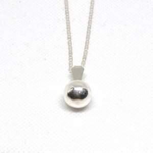 Handmade Sterling Silver Ball Necklace: Berber Tribal Jewelry