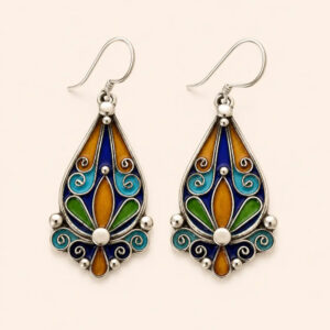Tawes Earrings - Amazigh Silver Heritage Jewelry