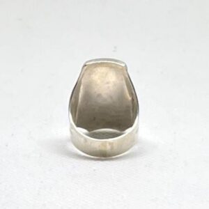 Berber Sterling Silver Ring: Handmade Engraved Tribal Jewelry, US Size 9
