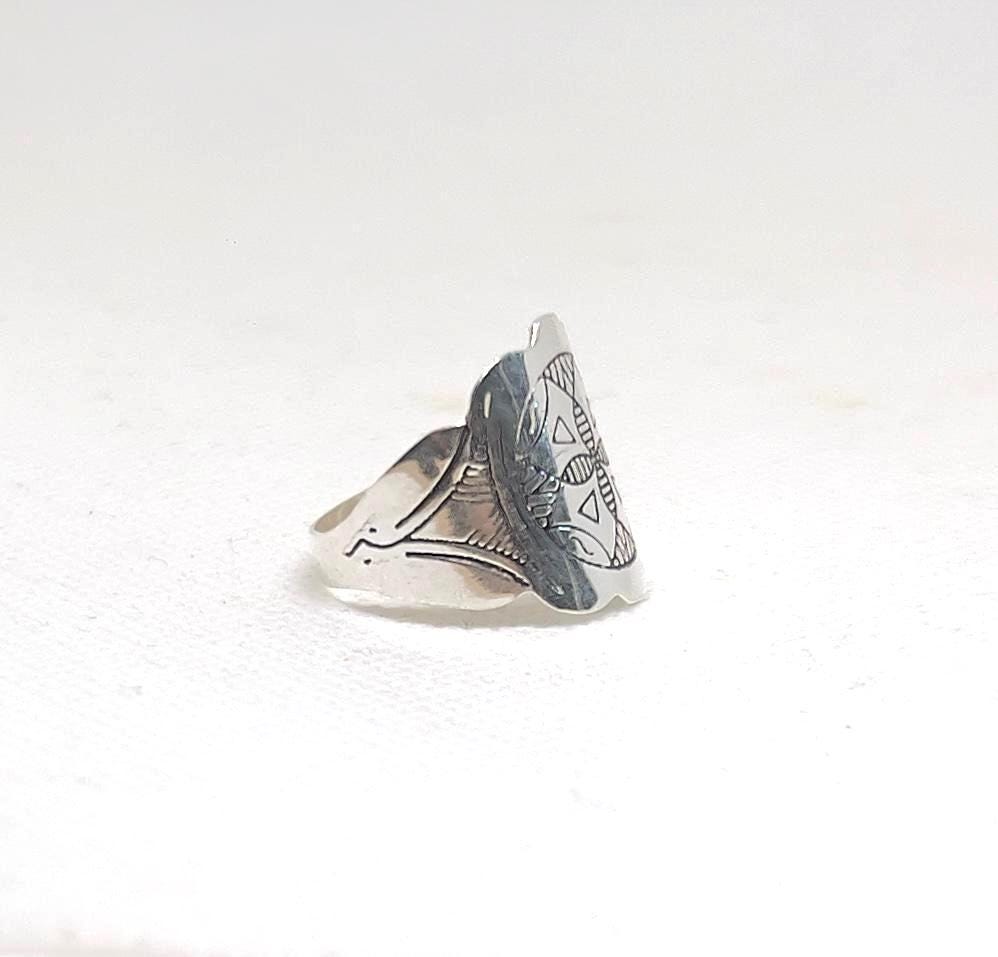 Handmade Sterling Silver Tuareg Ring: Berber Tribal Jewelry