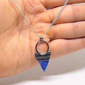 Tuareg Sterling Silver Pendant: African Tribal Talisman Necklace