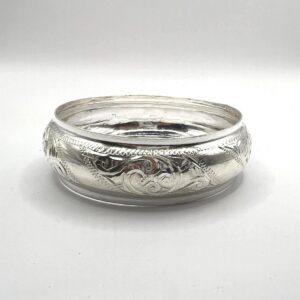 Cuff Silver Bracelet Handmade Berber Tribal Bangle Ethnic African Tuareg Engraved Simple Sterling