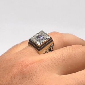 Vintage Berber Metal Ring: African Chevron Bead, Tribal Boho Jewelry