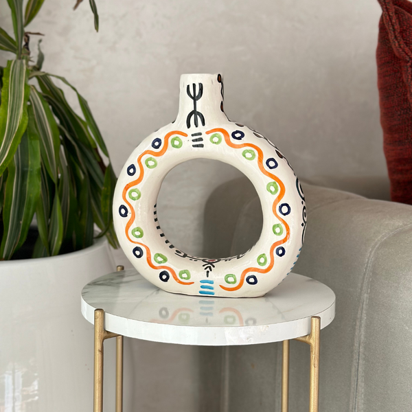 Tafoukt Vase - Amazigh Decorative Pottery