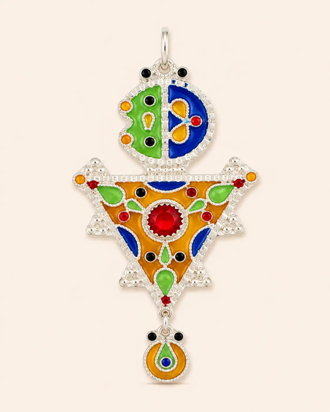 Tazerzit Necklace - Amazigh Silver Pendant Jewelry