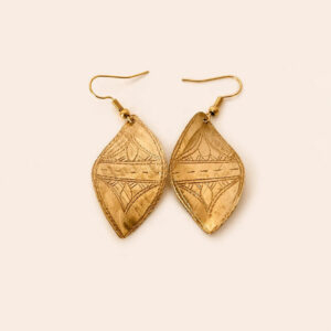 Tirra Earrings - Amazigh Brass Heritage Jewelry