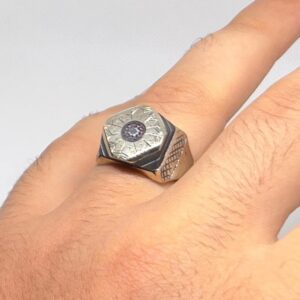 Handmade Berber Ring: Tribal Jewelry, Size 14 US