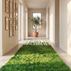 Berber Green Runner Rug