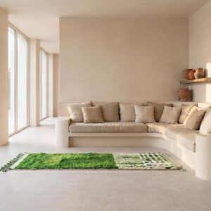 Berber Green Runner Rug