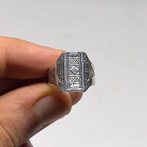 Handmade Sterling Silver Berber Ring: Tuareg Tribal Jewelry