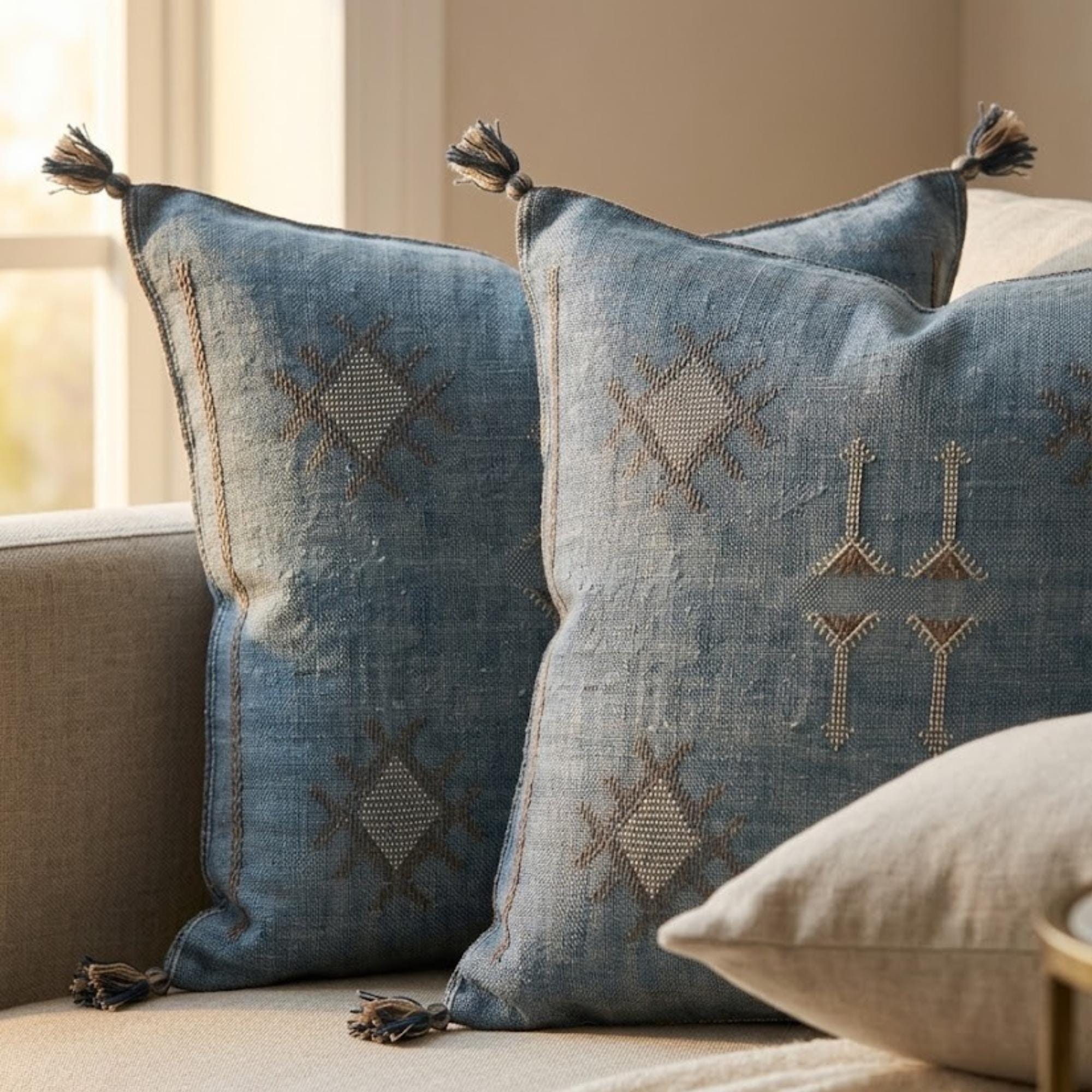 Berber Blue Jeans Pillow