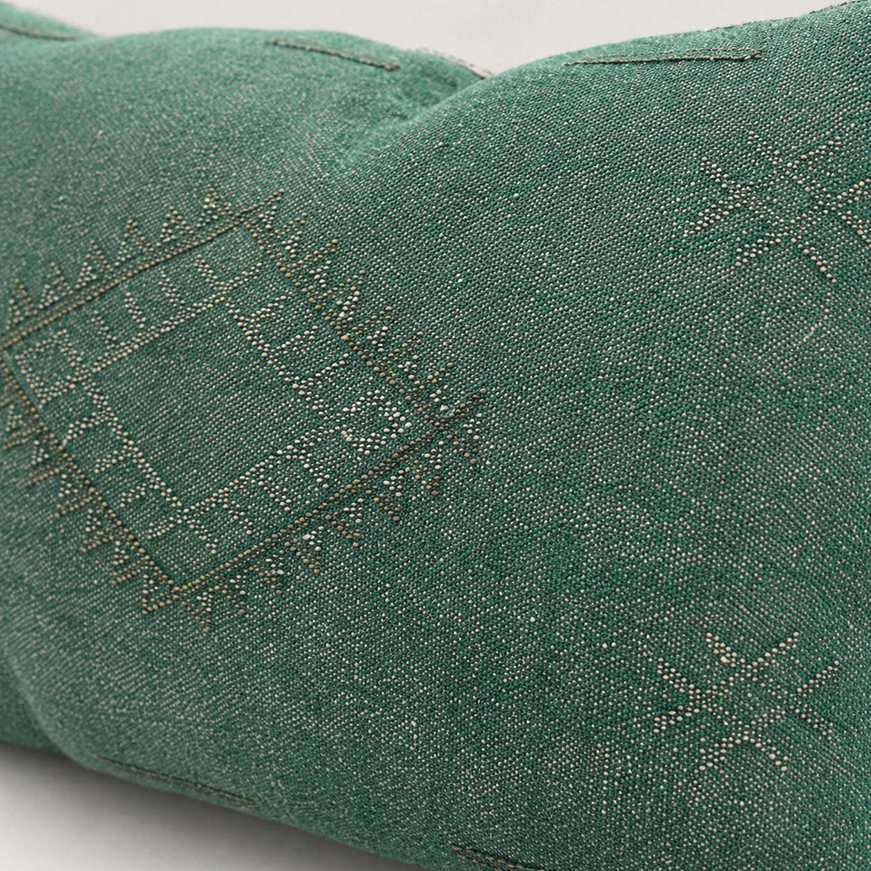 Amazigh Cactus Silk Cover 12x20 Handmade Lumbar Pillow