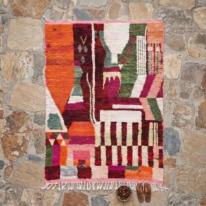 Boujaad Rug Colorful Berber Wool Carpet