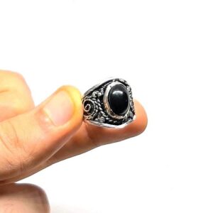 Berber Silver Ring: Ethnic Tibetan Sterling Boho Hippie Tribal Jewelry