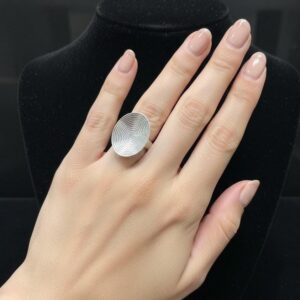 Handmade Sterling Silver Berber Ring: Engraved Tribal Jewelry, Size 7