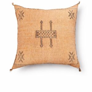 Berber Cactus Silk Cover 20x20 Peach-Tan Sabra Pillow