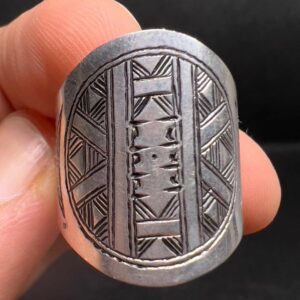 Vintage Tuareg Sterling Silver Ring: Handmade Berber Tribal Jewelry