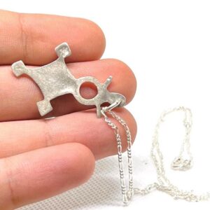 Tuareg Cross Pendant: Sterling Silver African Croix du Sud Necklace