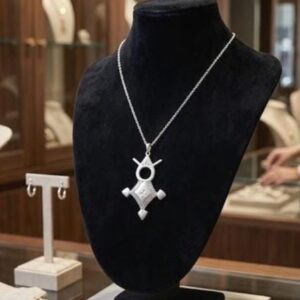Tuareg Cross Pendant: Sterling Silver African Croix du Sud Necklace