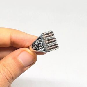 Handmade Berber Ring: Silver Plated Tuareg Tribal Jewelry