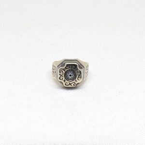 Handmade Berber Silver Ring: Tribal Jewelry, Size 9