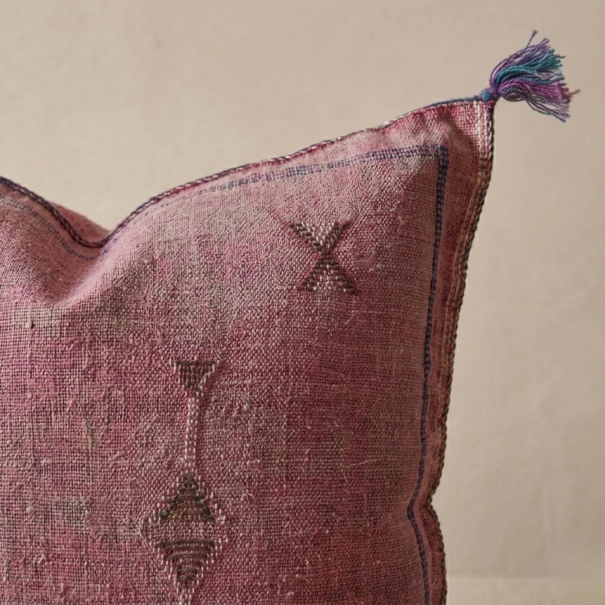Berber Pink Cactus Pillow