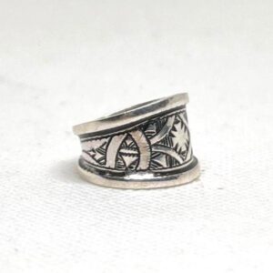 Handmade Sterling Silver Tuareg Ring: Berber Ethnic Tribal African Jewelry Size 7