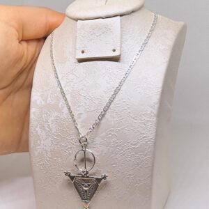 Berber Sterling Silver Fibula Necklace: Amazigh Jewelry