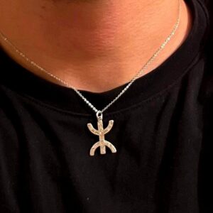 Amazigh Berber Sterling Silver Pendant Necklace: Tribal Jewelry