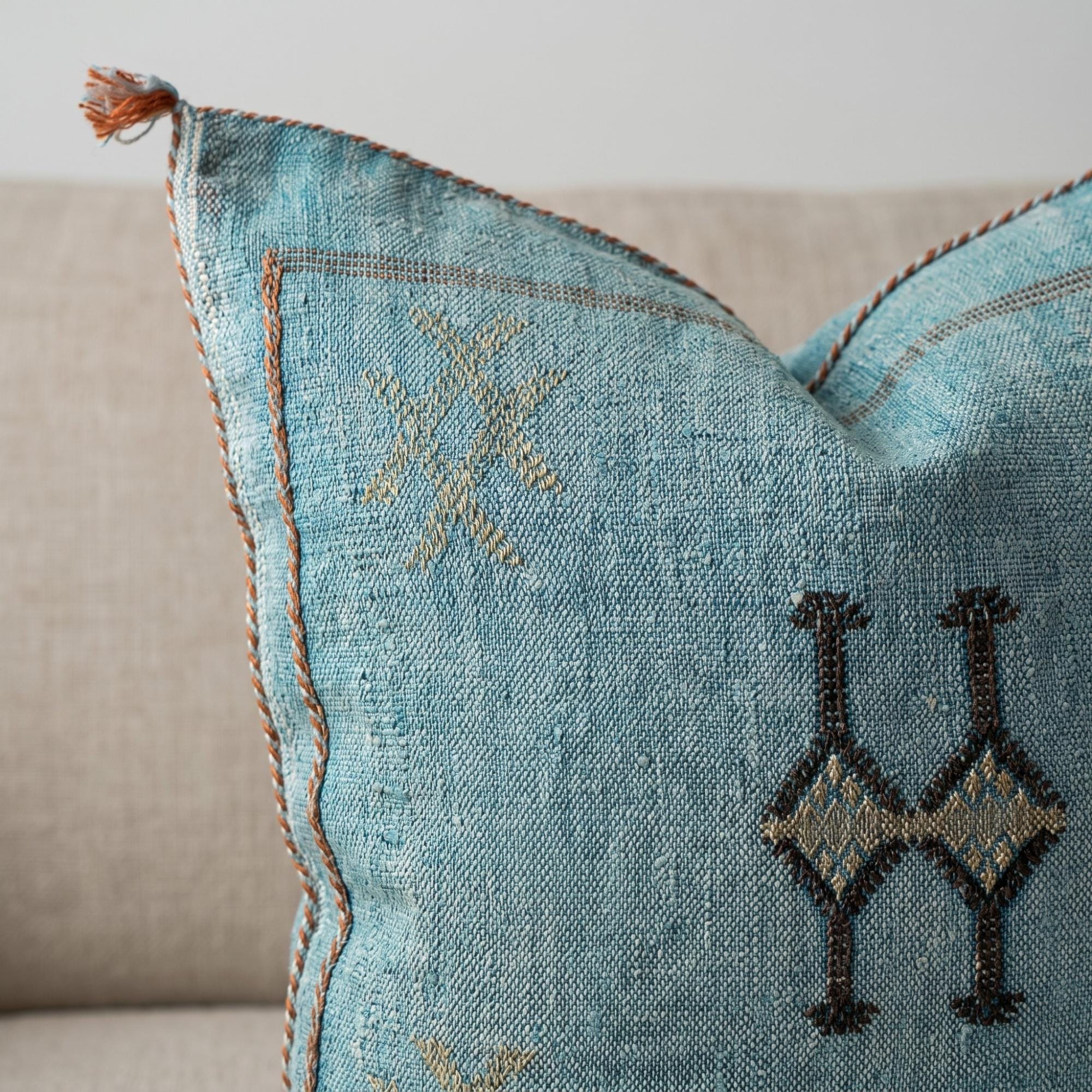 Berber Handmade cactus silk cushion case sabra Pillow