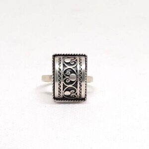 Handmade Berber Sterling Silver Ring: Kabyle Tuareg Boho Jewelry