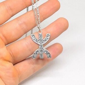 Amazigh Berber Sterling Silver Necklace: Freedom Symbol