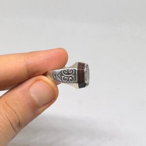 Tuareg Sterling Silver Ring: Berber Jewelry - Saharan Symbolic Design