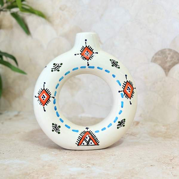 Tafoukt Vase - Amazigh Decorative Pottery