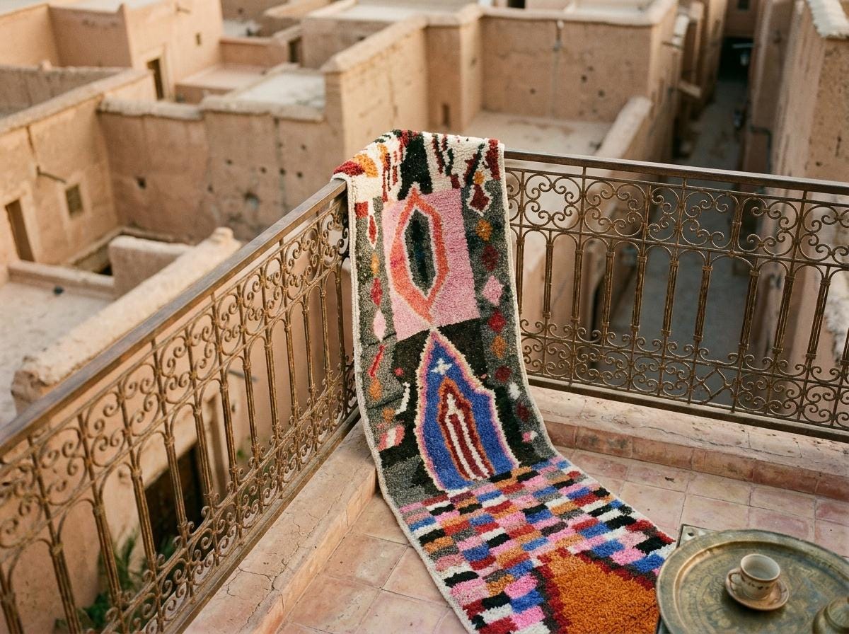 Berber Abstract Boujaad Rug